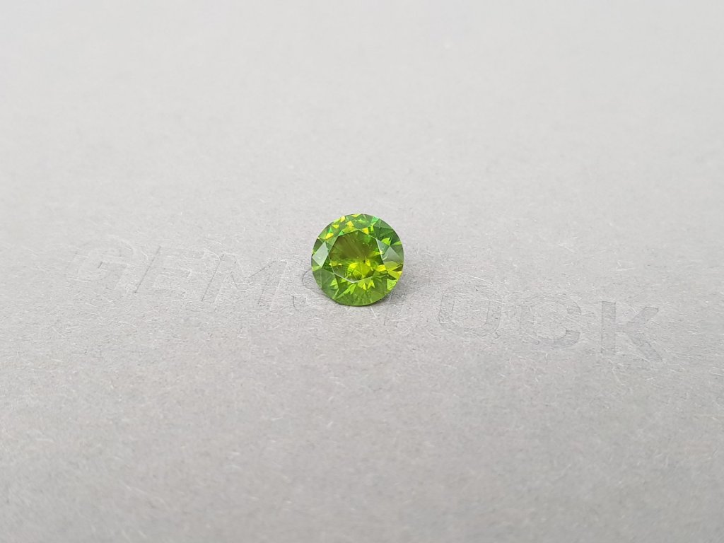 Demantoid with horse tail like inclusion1.96 ct, Ural Mountains  Image №3
