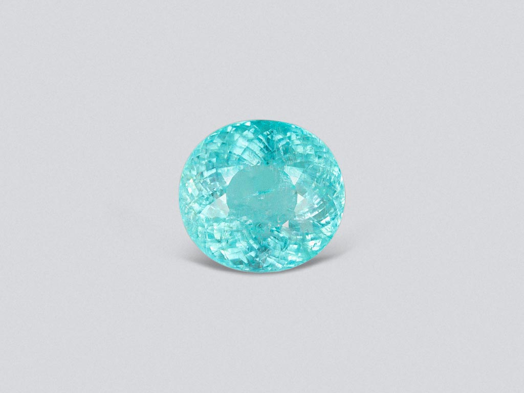 Neon blue Paraiba tourmaline in oval cut 10.33 carats, Mozambique Image №1