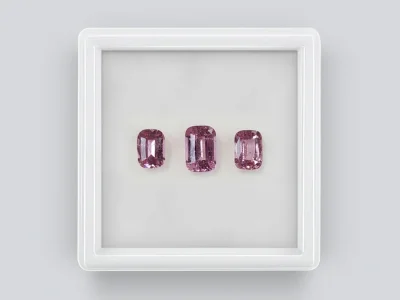 Set of cushion cut spinels 3.58 carats, Tanzania photo