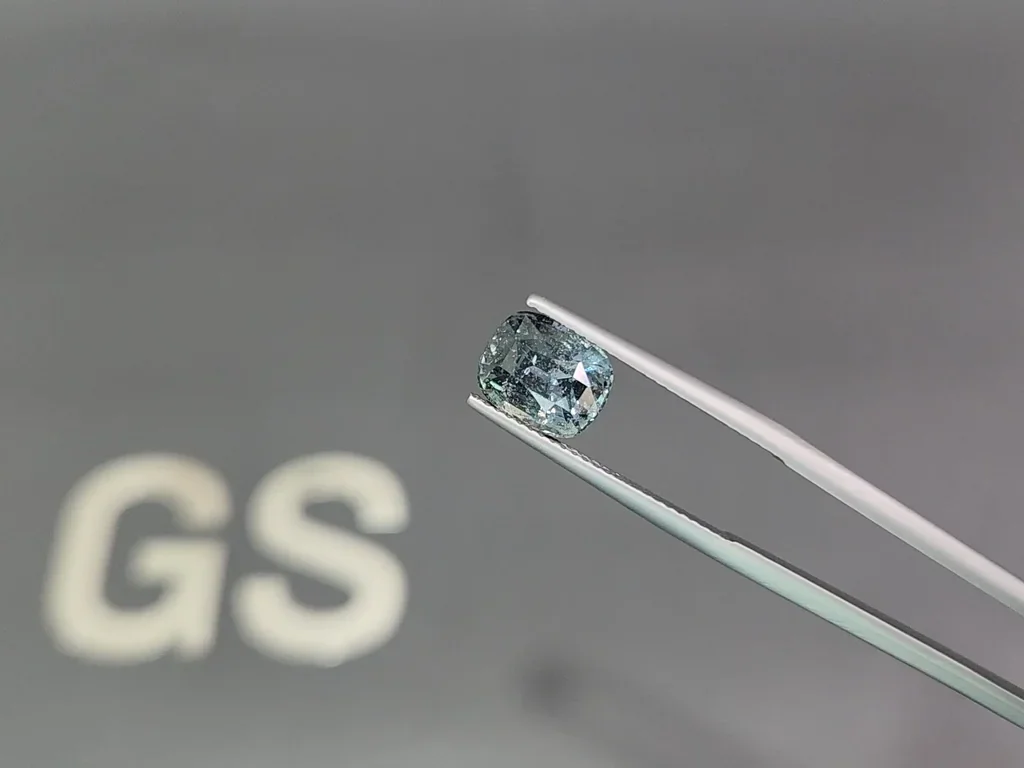 Unbeheizter blaugrüner saphir im kissenschliff 3,66 karats, Sri Lanka Image №3