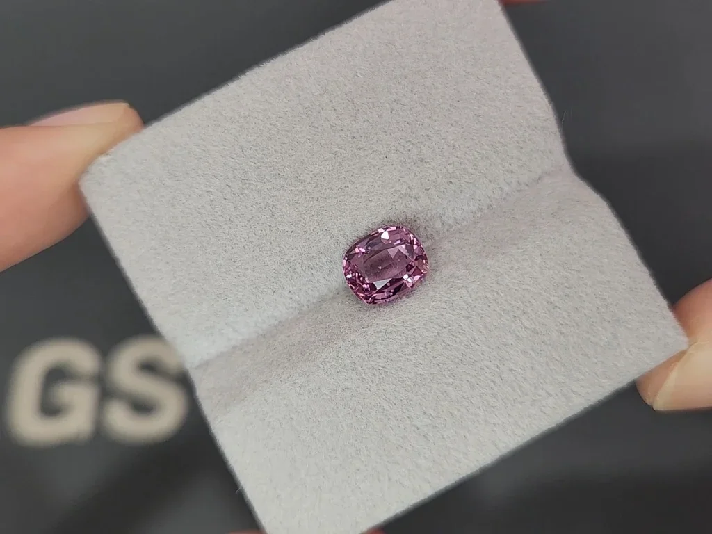 Purple spinel cushion cut 1.78 carats, Vietnam Image №4