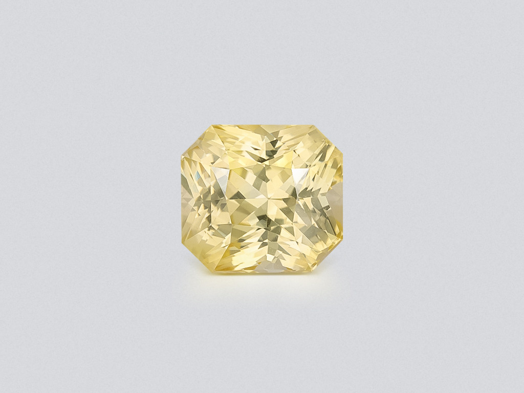 Unheated Pastel Yellow sapphire in radiant cut 6.11 carats, Sri Lanka Image №1