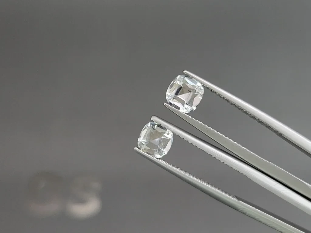 Set of aquamarines cushion cut 2.69 carats, Madagascar Image №4