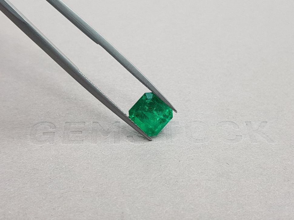 Vivid Green emerald from Colombia octagon cut 1.60 ct Image №4