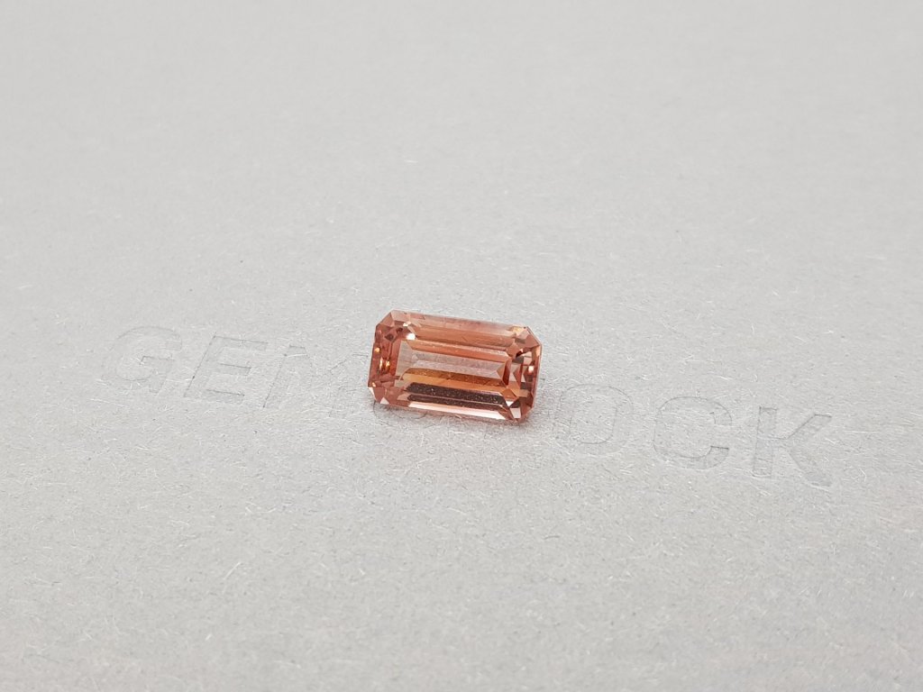 Ring with orange-pink tourmaline 3.56 carats in 18-carat white gold Image №6
