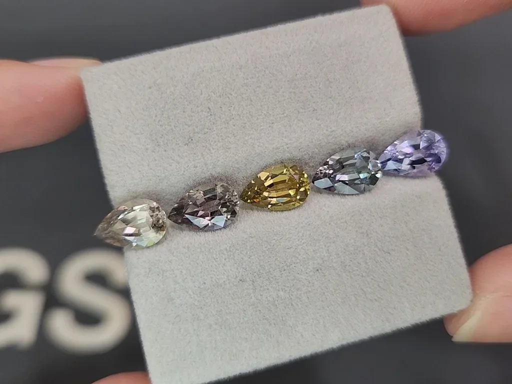 Tanzanita talla pera sin calentar 7,15 quilates, Tanzania Image №3