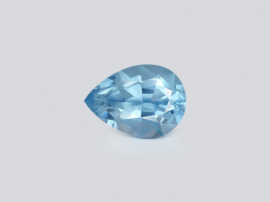 Aguamarina talla pera de 2,50 quilates, Madagascar Image №1