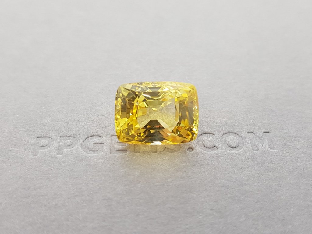Unheated yellow sapphire 12.96 ct, Sri Lanka, GRS Image №1