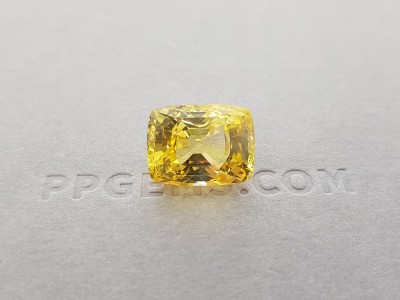 Unheated yellow sapphire 12.96 ct, Sri Lanka, GRS photo