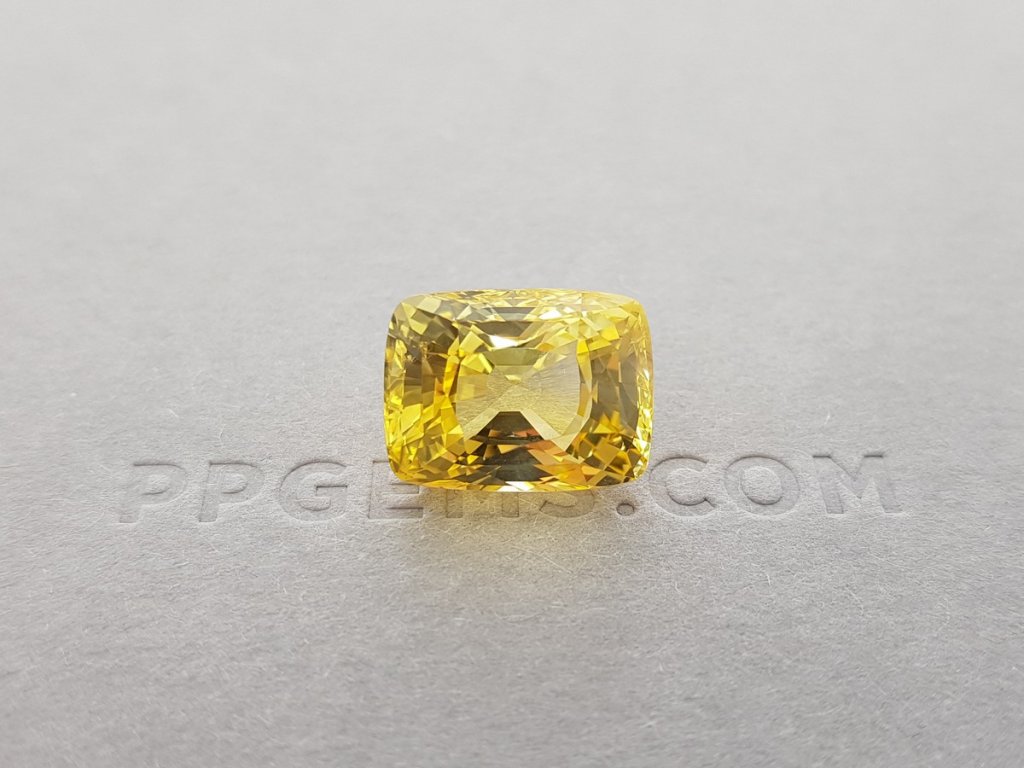 Unheated yellow sapphire 12.96 ct, Sri Lanka, GRS Image №5