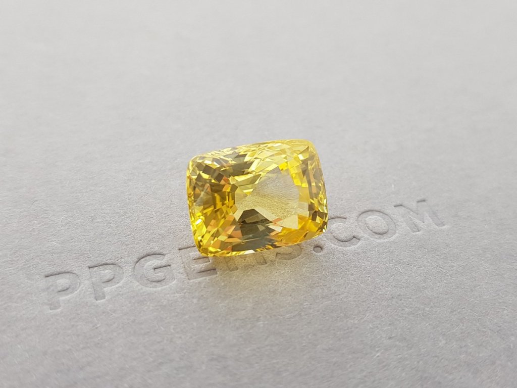 Unheated yellow sapphire 12.96 ct, Sri Lanka, GRS Image №2