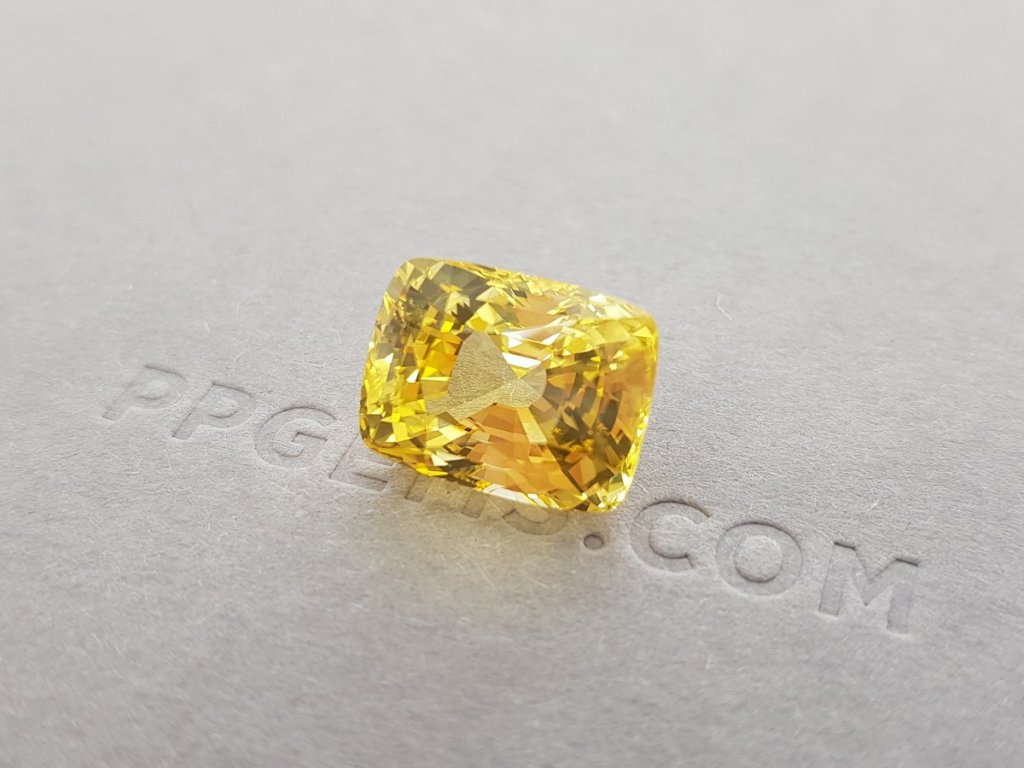Unheated yellow sapphire 12.96 ct, Sri Lanka, GRS Image №3