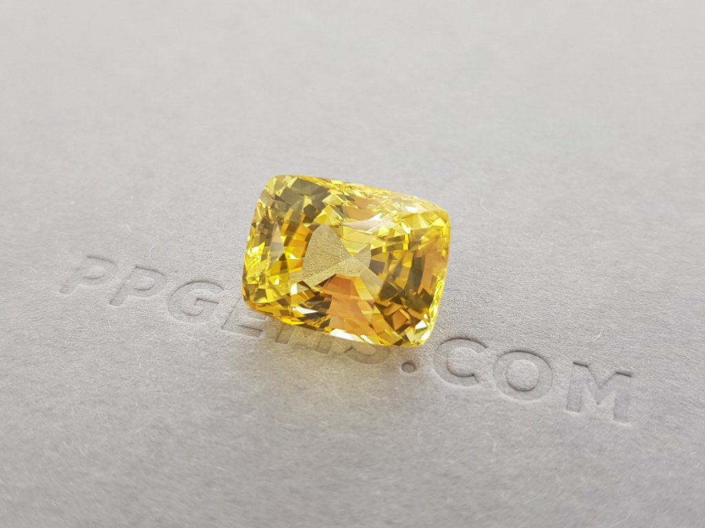 Unheated yellow sapphire 12.96 ct, Sri Lanka, GRS Image №4
