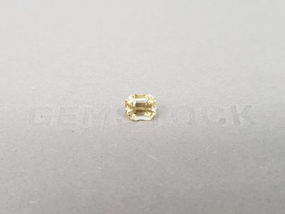 Unheated octagon shape yellow sapphire 1.61 ct, Sri Lanka photo