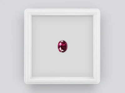 Grenat umbalite violet taille ovale 1,82 ct, Tanzanie photo