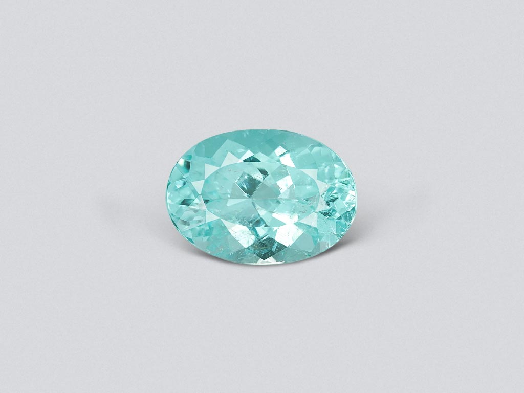 Neon blue Paraiba tourmaline in oval cut 3.00 carats from Mozambique Image №1