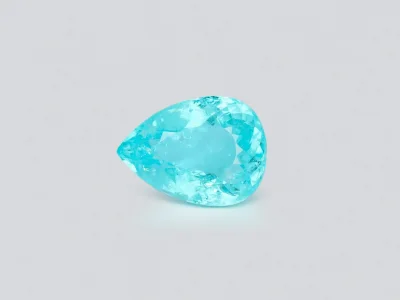 Neon blue Paraiba tourmaline in pear cut 5.40 carats, Mozambique photo