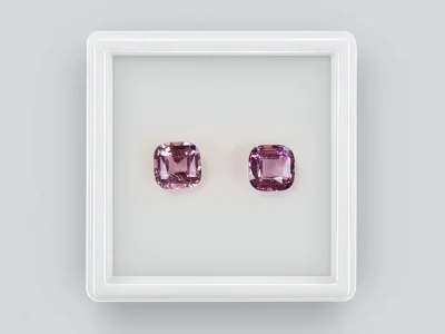 Pair of cushion cut spinels 2.41 carats, Tanzania photo