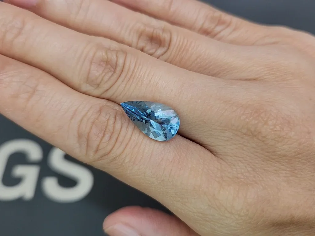 Aquamarine Santa Maria pear cut 4.67 carats, Brazil Image №2