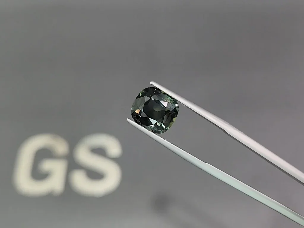 Saphir bleu sarcelle taille coussin non chauffé 5,54 carats, Sri Lanka Image №3