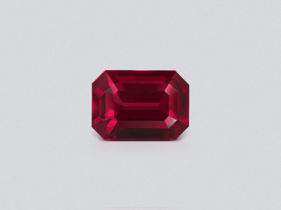 Ruby Pigeon Blood octagon cut  2.01 carats, Mozambique photo