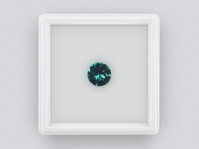 Turmalina indigolita de corte redondo de 1,54 quilates photo