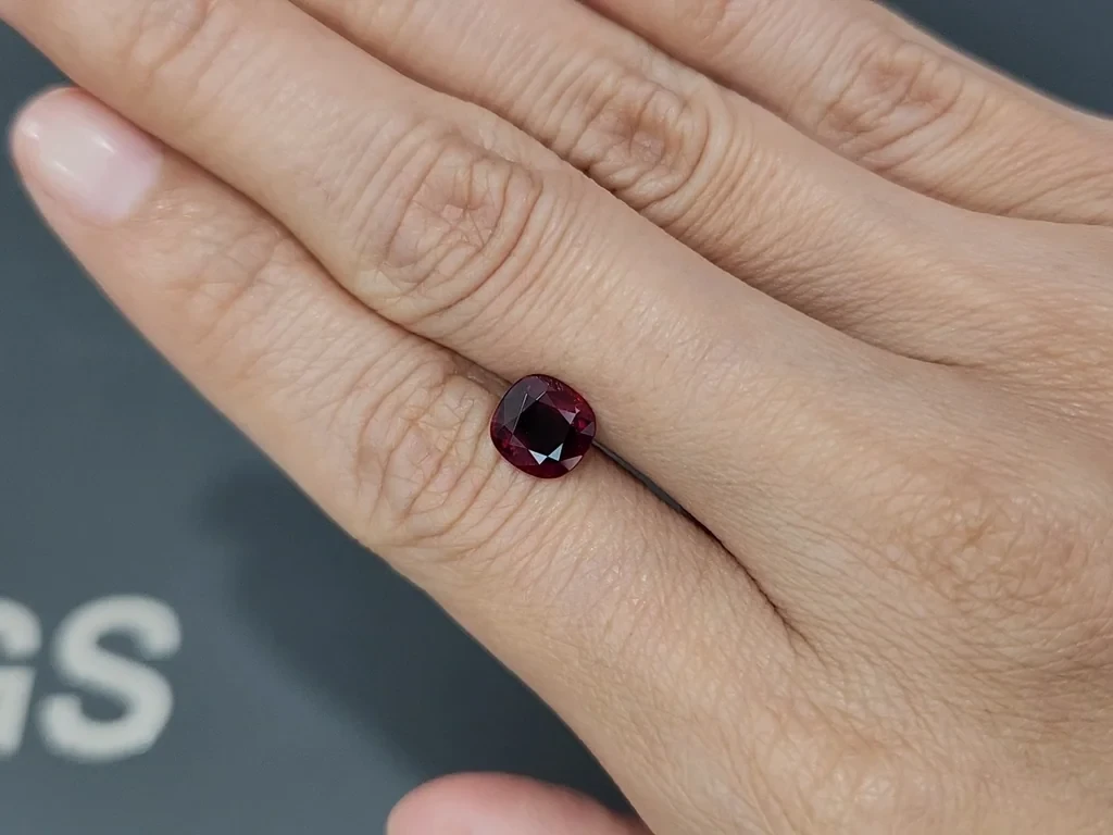 Unheated ruby Pigeon Blood cushion cut 2.12 carats, Burma Image №2