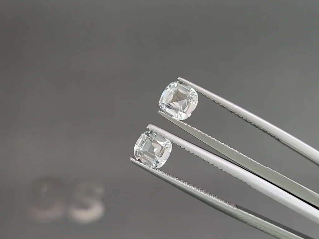 Set of aquamarines cushion cut  2.59 carats, Madagascar Image №4