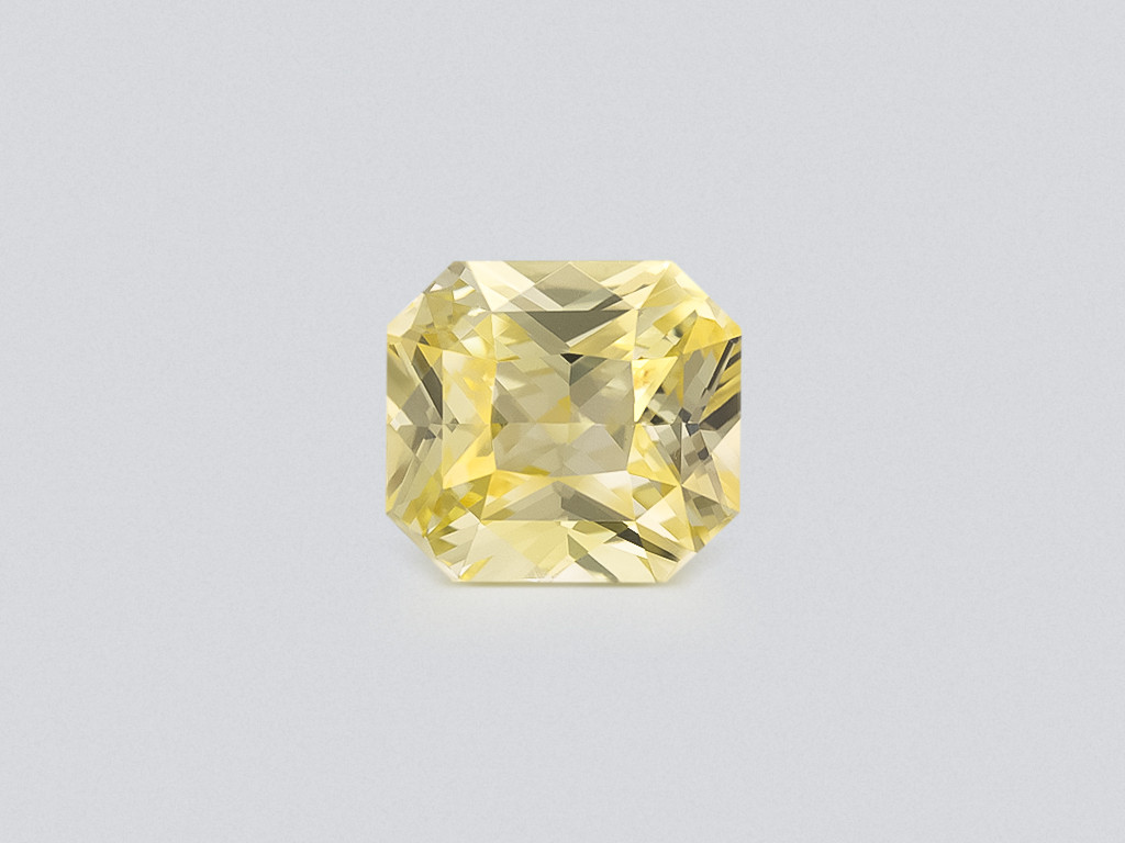 Lot #10. Unheated yellow sapphire in radiant cut  6.02 carats, Sri Lanka Image №1