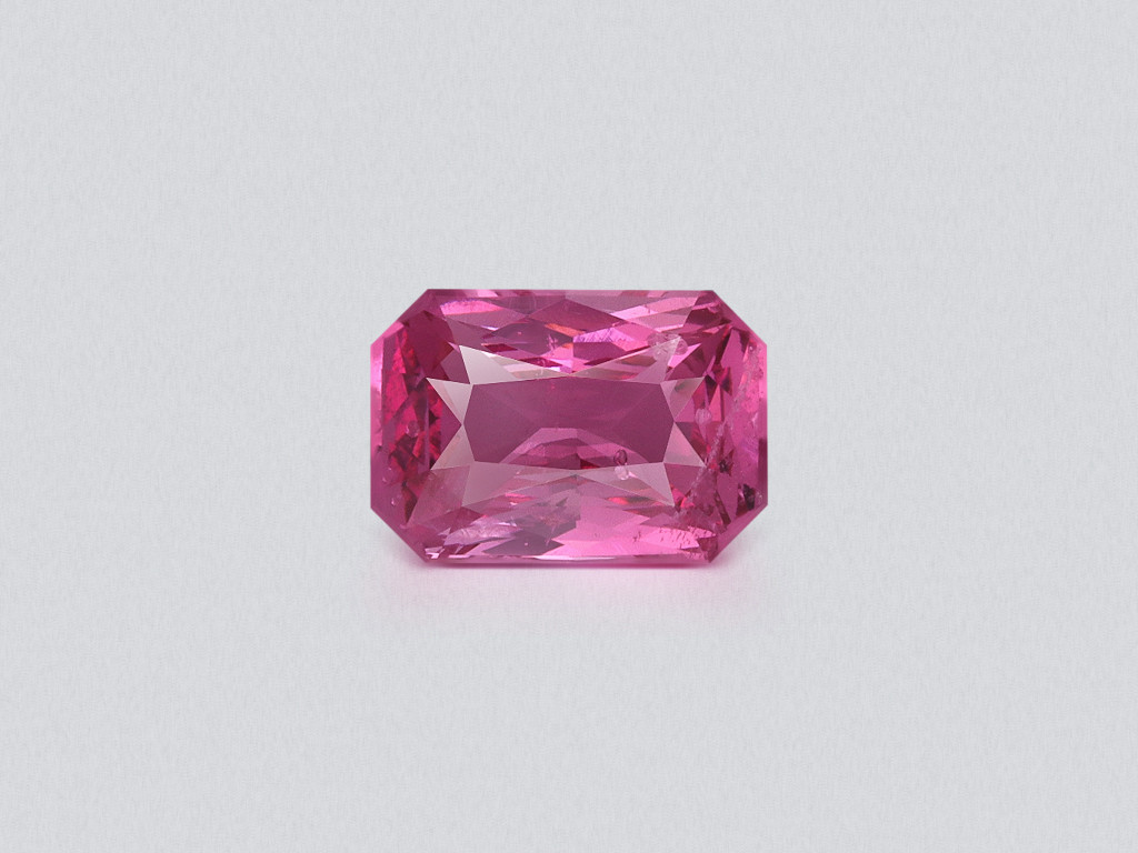 Spinel Vivid Pink Mahenge radiant cut 1.08 carats, Tanzania Image №1