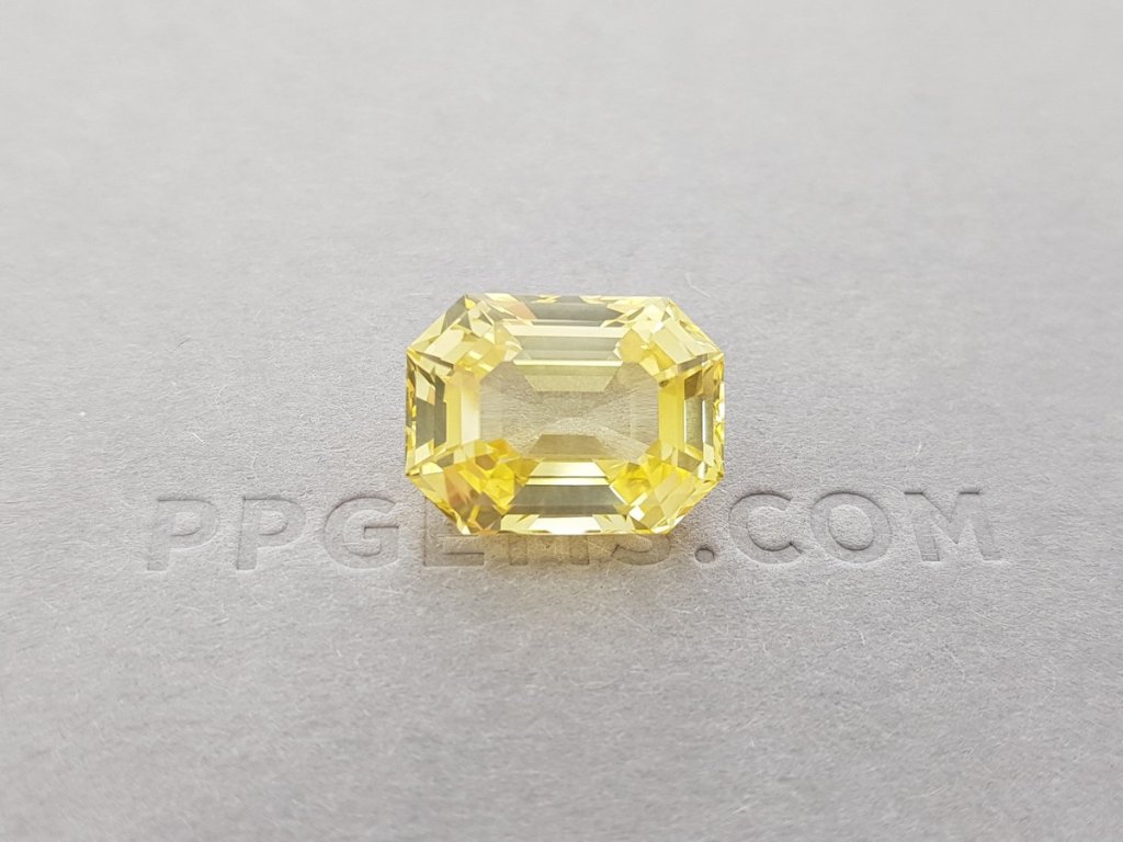 Unheated vivid yellow sapphire 13.32 ct, Sri Lanka Image №5