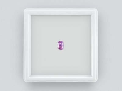 Saphir violet taille coussin 0,47 ct photo