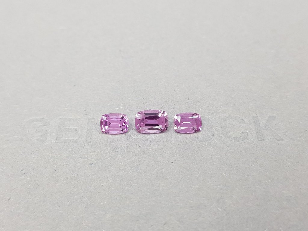 Baby pink unheated sapphire set 1.88 ct from Madagascar Image №1