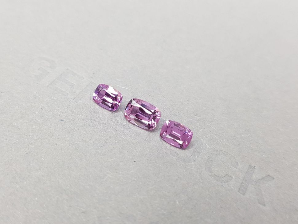 Baby pink unheated sapphire set 1.88 ct from Madagascar Image №3