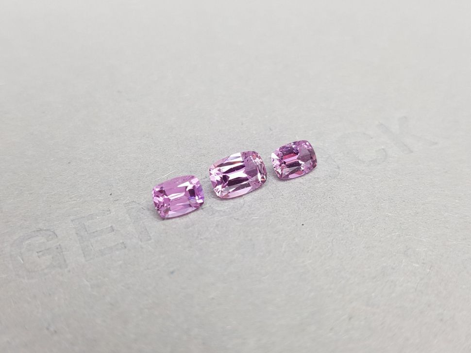 Baby pink unheated sapphire set 1.88 ct from Madagascar Image №2
