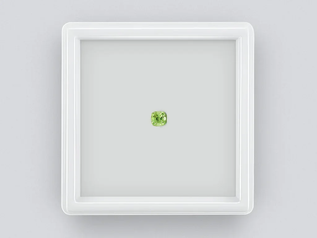 Cushion cut tsavorite garnet 0.30 ct, Africa Image №1