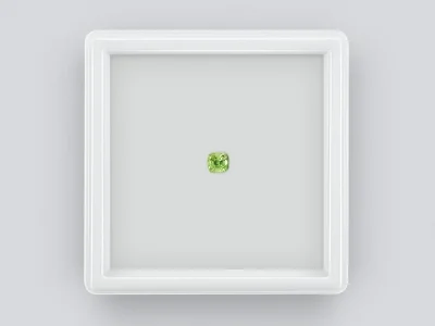 Cushion cut tsavorite garnet 0.30 ct, Africa photo