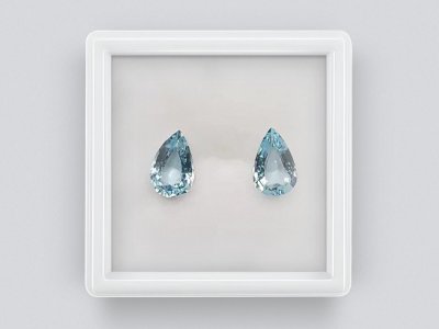 Pear cut aquamarines 1.96 carats, Africa photo