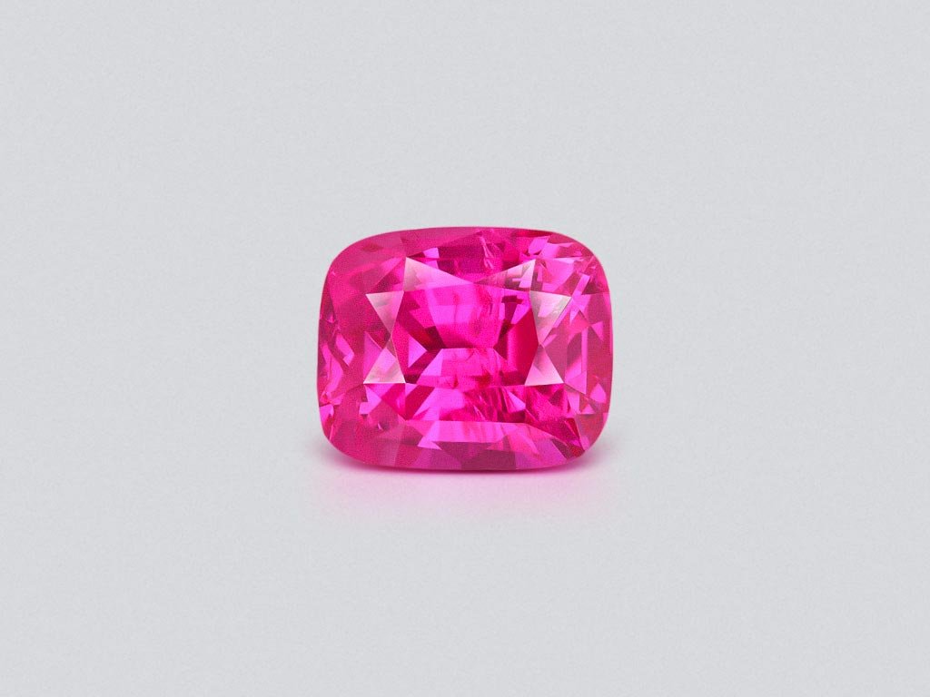 Zafiro fucsia brillante (rosa intenso) talla cojín de 2,55 quilates, Sri Lanka Image №1