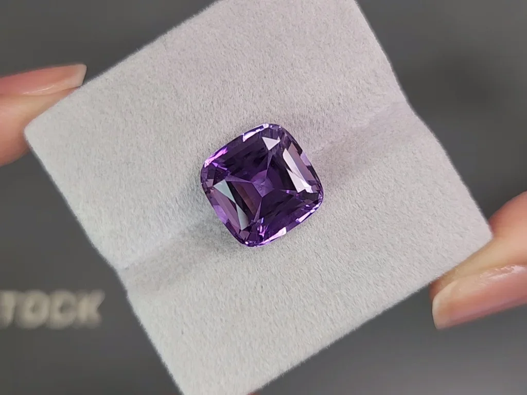 Cushion cut amethyst 7.85 carats, Brazil  Image №4