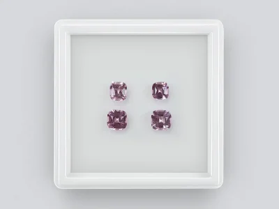 Set of cushion-cut spinels 2.43 carats, Tajikistan photo