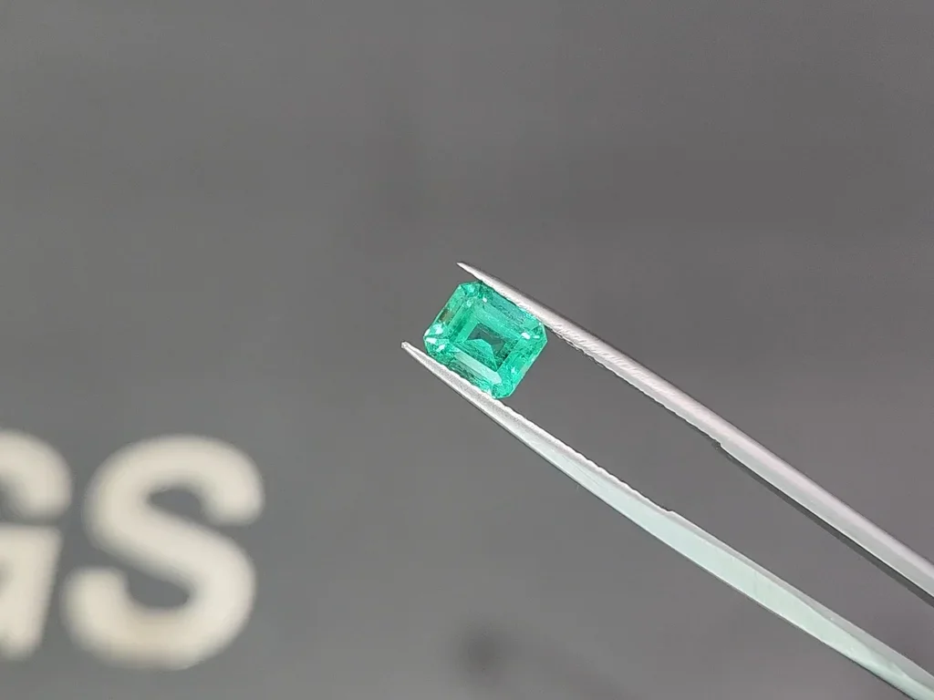 Émeraude taille octogonale vert intense 1,56 carats, Panjshir Image №3