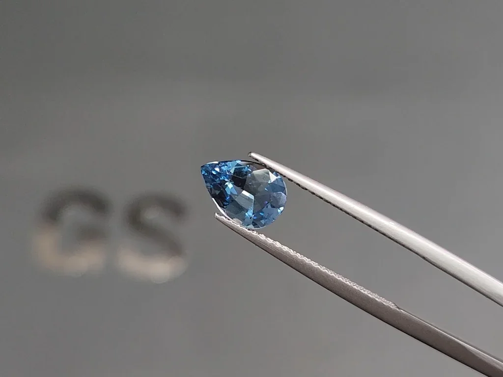 Santa Maria Aquamarin im tropfenschliff 1,09 karats, Madagaskar Image №3