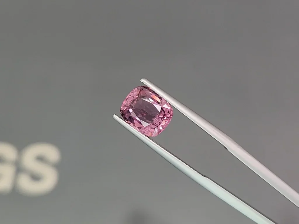 Purple spinel cushion cut 2.90 carats, Vietnam Image №3