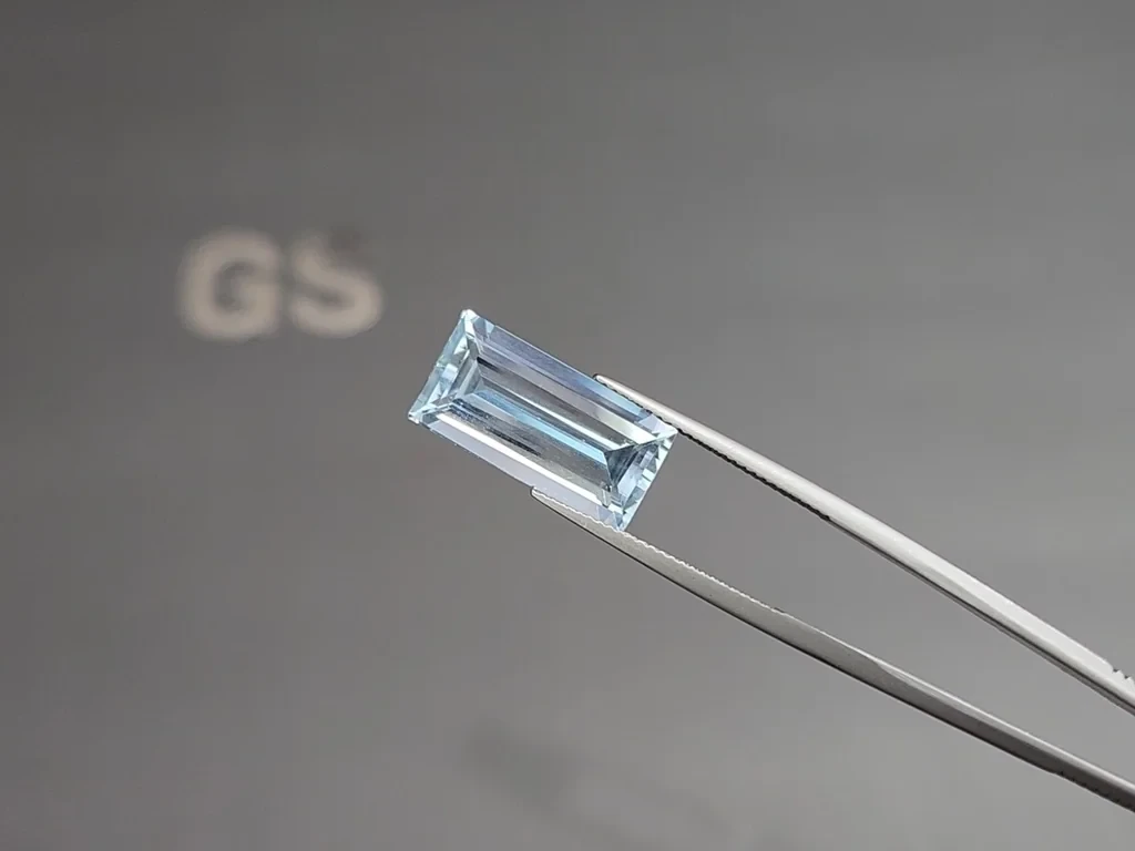 Aguamarina talla baguette de 6,83 quilates, Madagascar Image №3