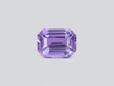 Saphir lavande non chauffé taille octogonale 2,04 carats, Sri Lanka photo