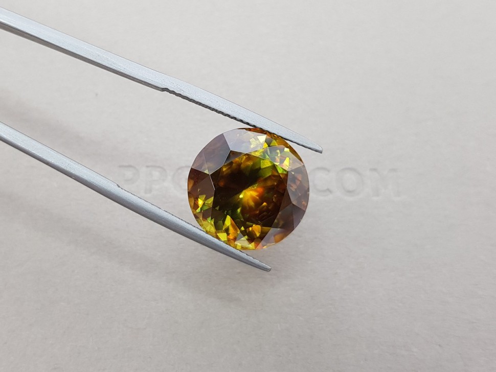 Sphene with red flashes 13.94 ct, Madagascar Image №5