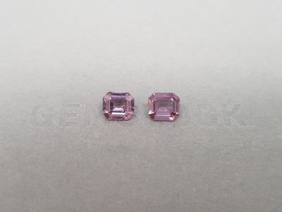 Pair of octagon-cut pink spinels 2.74 ct, Burma photo