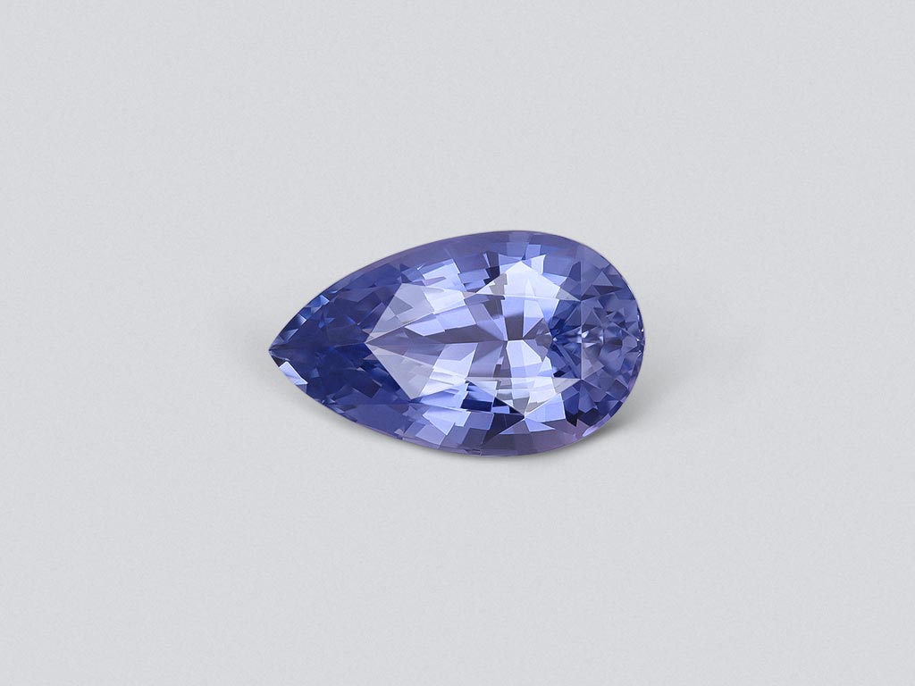 Cornflower blue sapphire from Sri Lanka in pear cut 3.51 ct Image №1