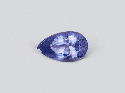 Cornflower blue sapphire from Sri Lanka in pear cut 3.51 ct photo